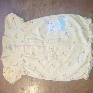 Carter's Yellow Floral Mouse One-Piece